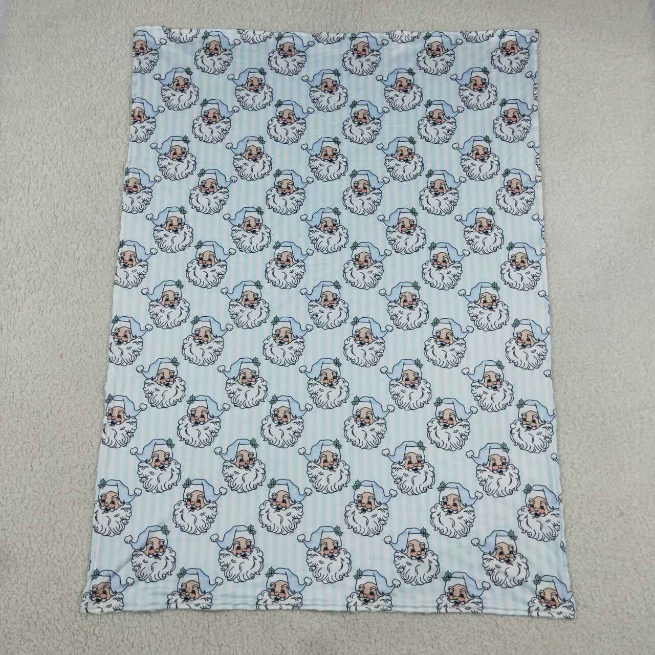 toddle kids Christmas santa claus print soft blanket