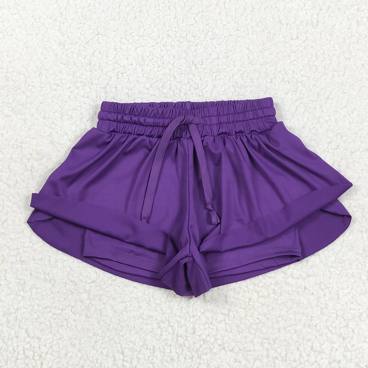 Toddle baby girls purple yoga active wear skirt shorts