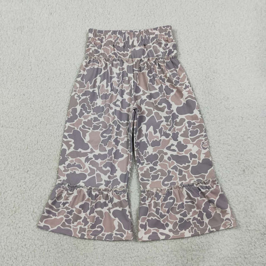 Girls camo print yoga flare pants