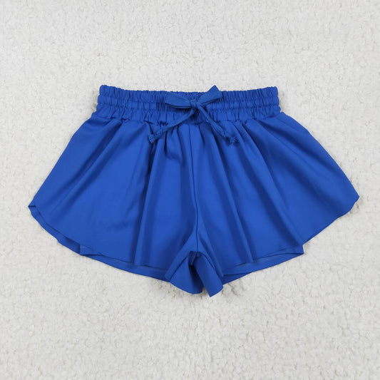 Toddle baby girls blue yoga skirt shorts