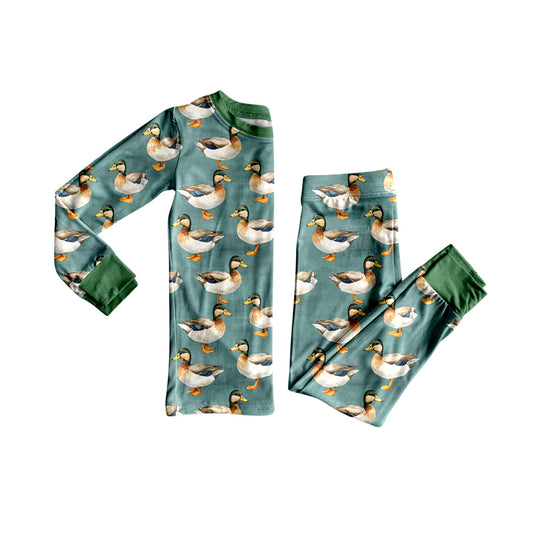 Toddle kids mallard duck design design pajama set outfit