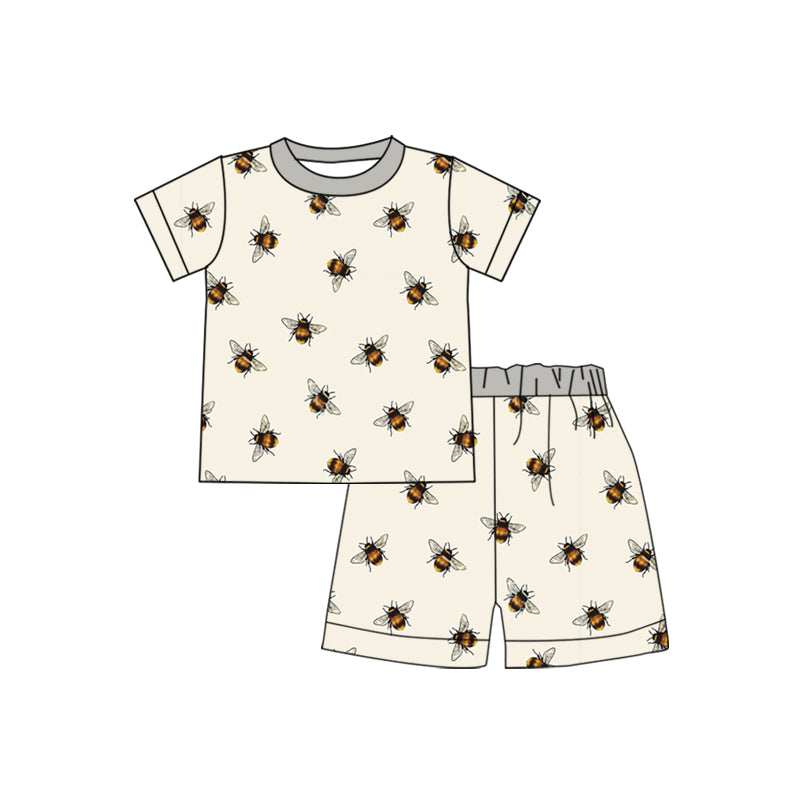 baby boy  bee keeper short sleeve outfit