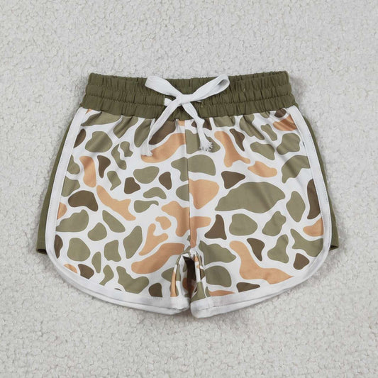Toddle baby boy light green camo summer shorts
