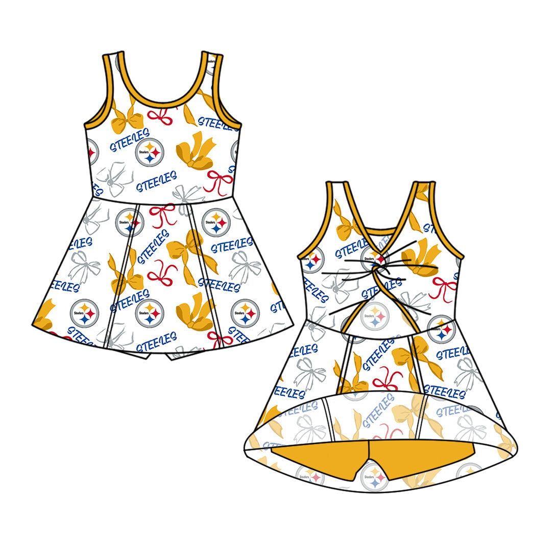 Toddle girls wholesale custom team design dress