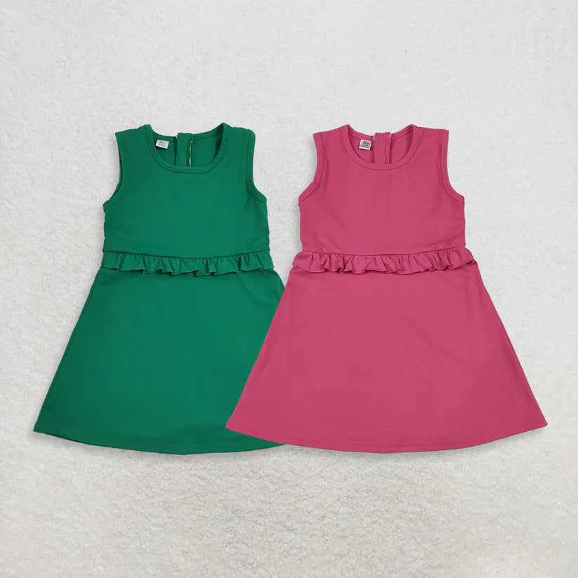 Toddle girls hot pink color yoga dress