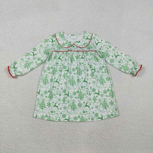 Christmas deer girls holiday dress
