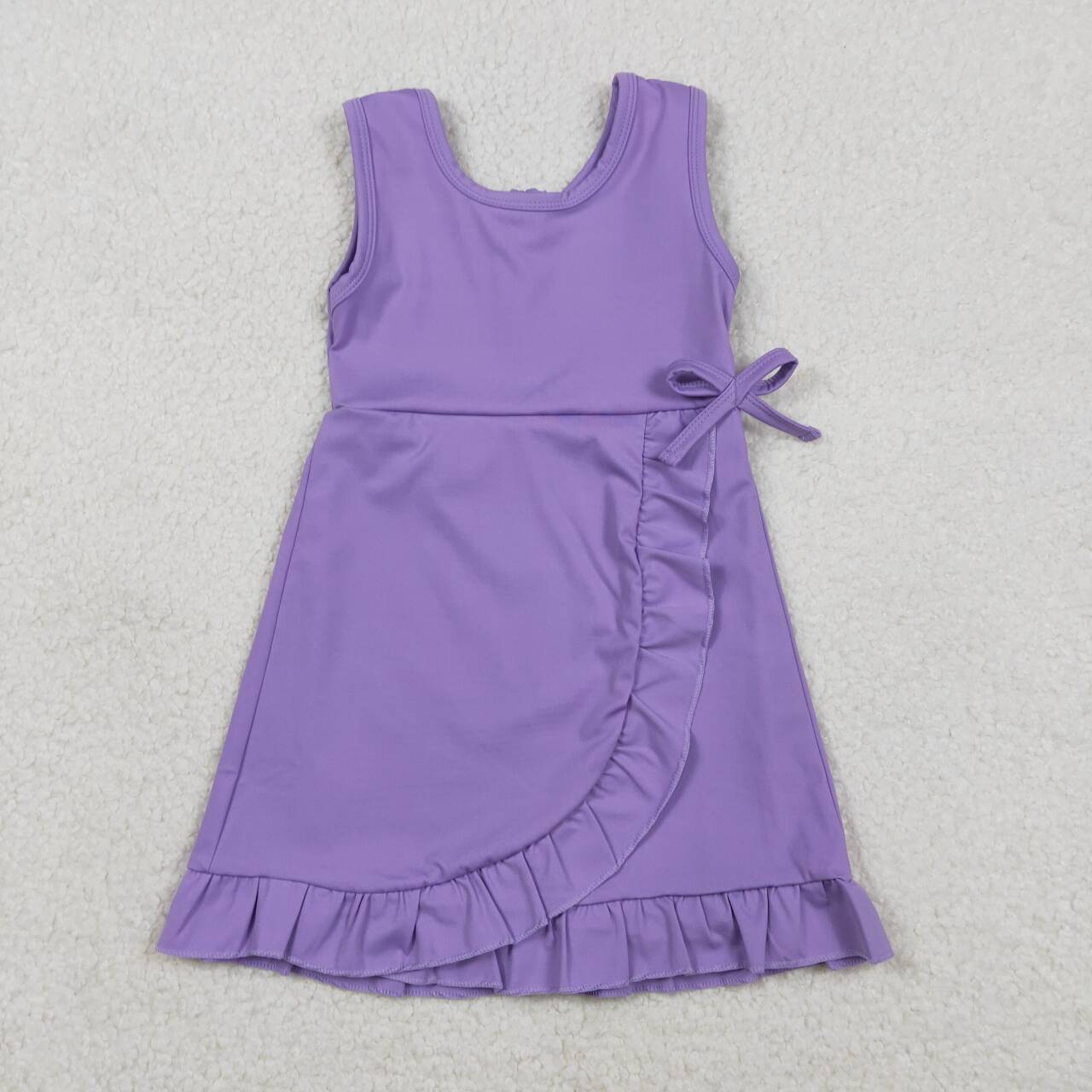 Lavender color baby girls yoga dress