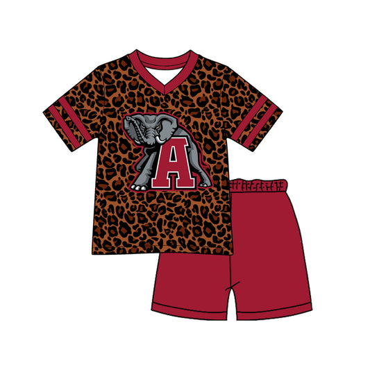 Custom alabama team top matching shorts boy summer outfit for you