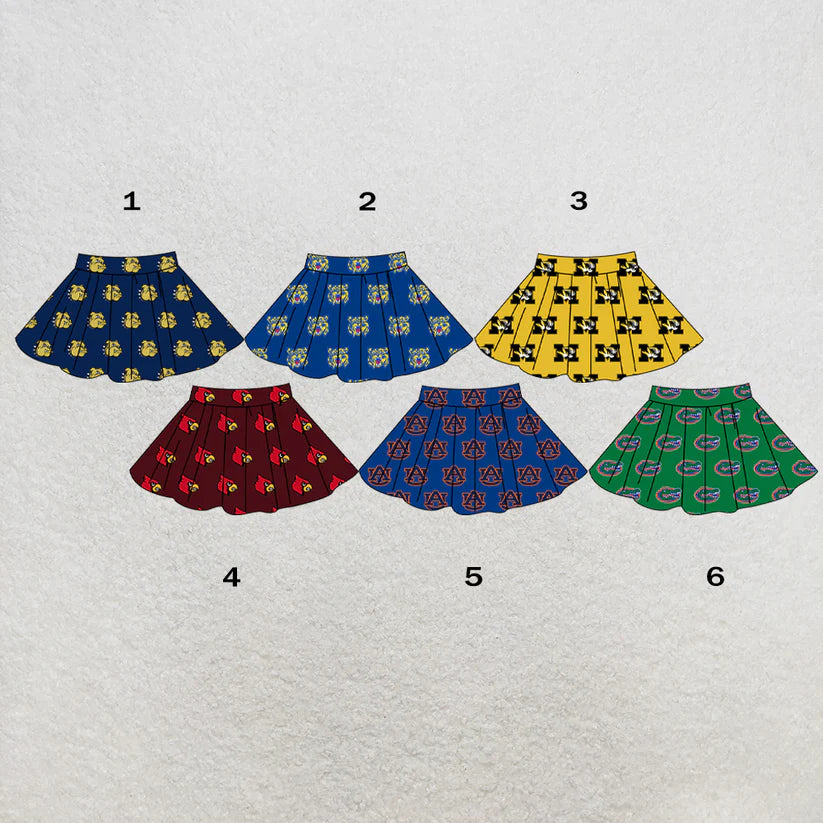 Adult women school style summer skirts add shorts inside