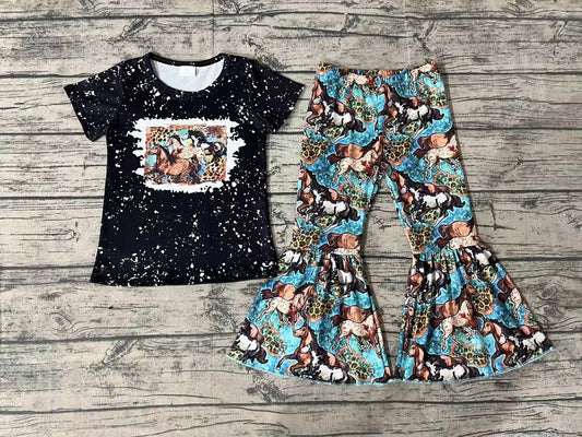 toddle girls western horse clothing set preorder
