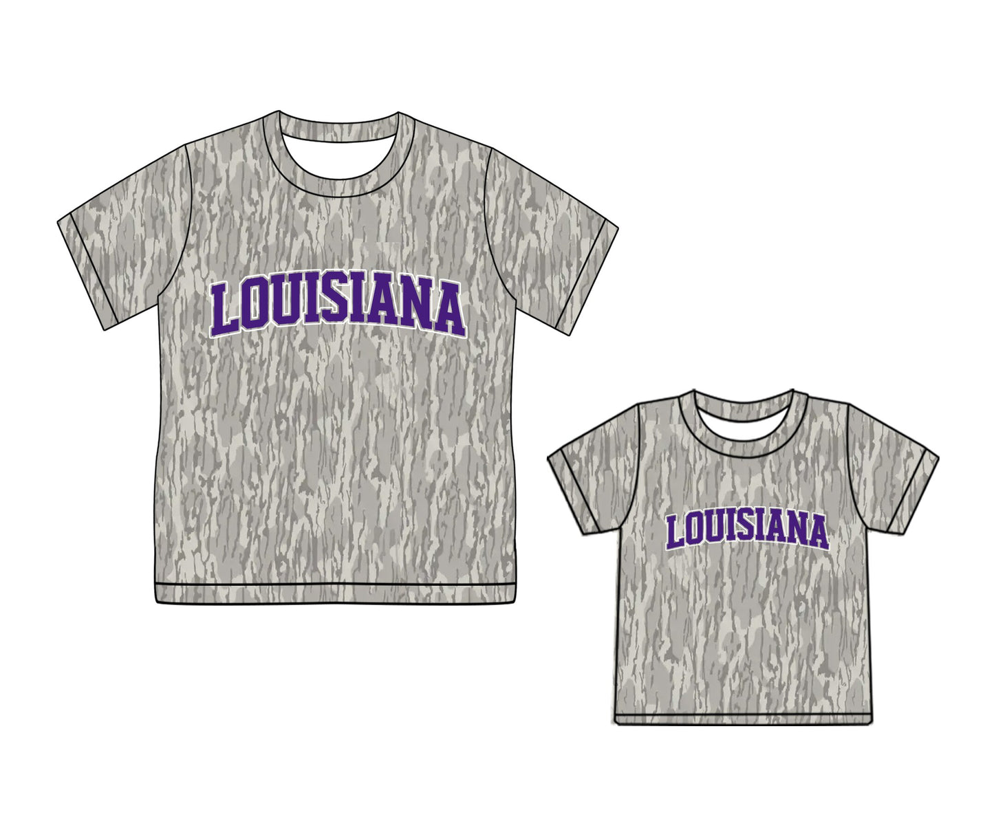 Mommy and Me Louisiana team design summer short sleeve top