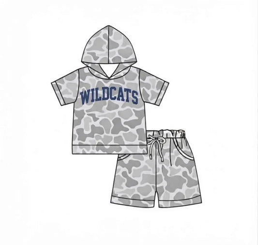 Custom team top matching shorts boy summer outfit wholesale factory price