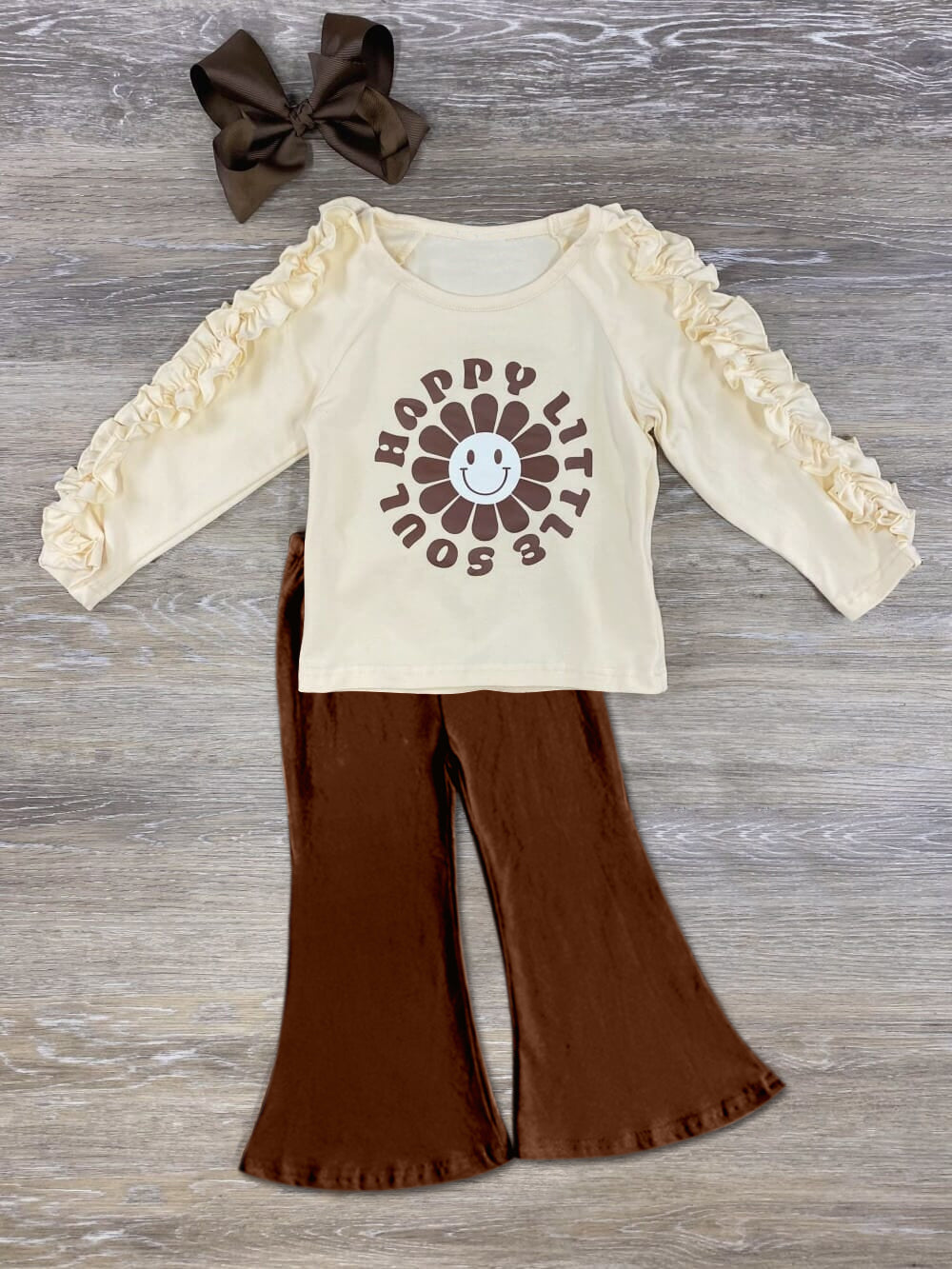 happy little soul baby girls spring outfit