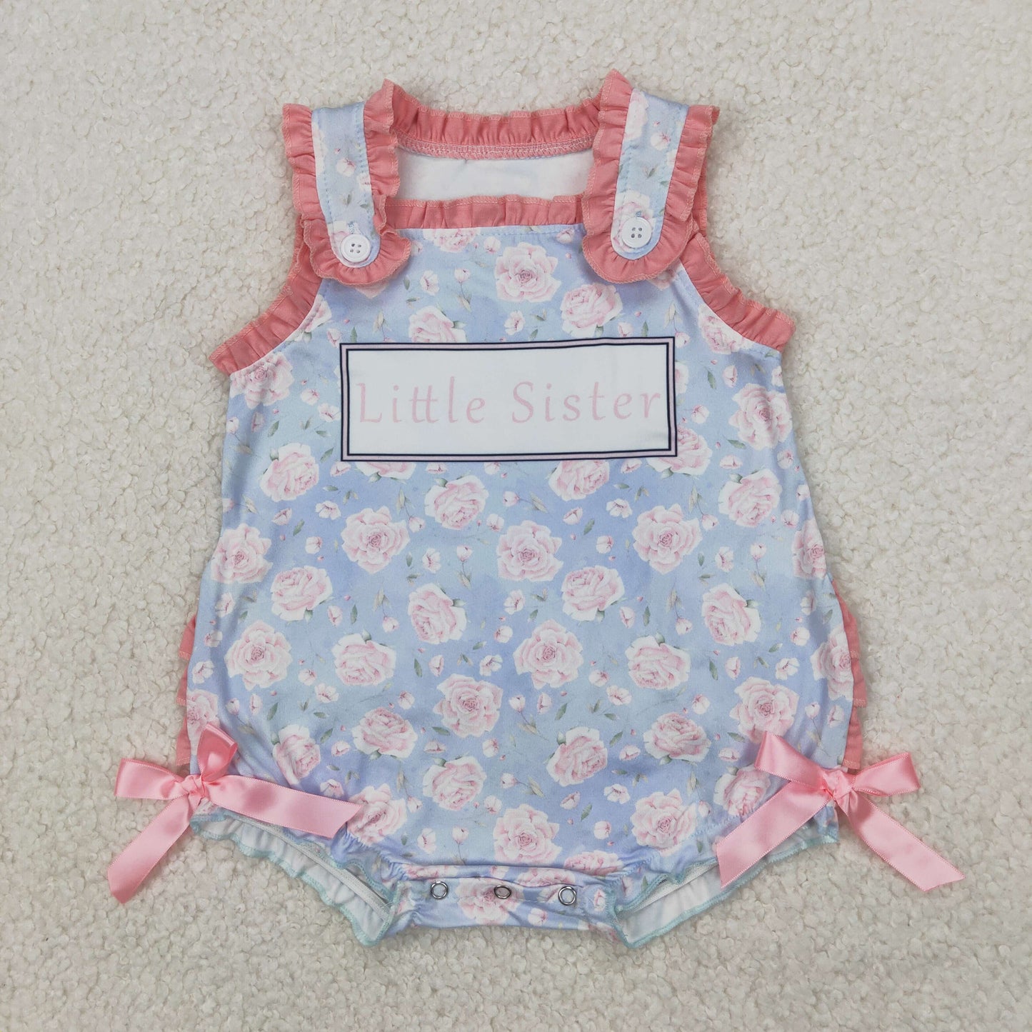 Toddle girls big sister floral outfit