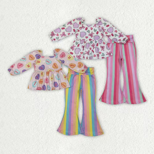 Valentines day xoxo girls long sleeve outfit