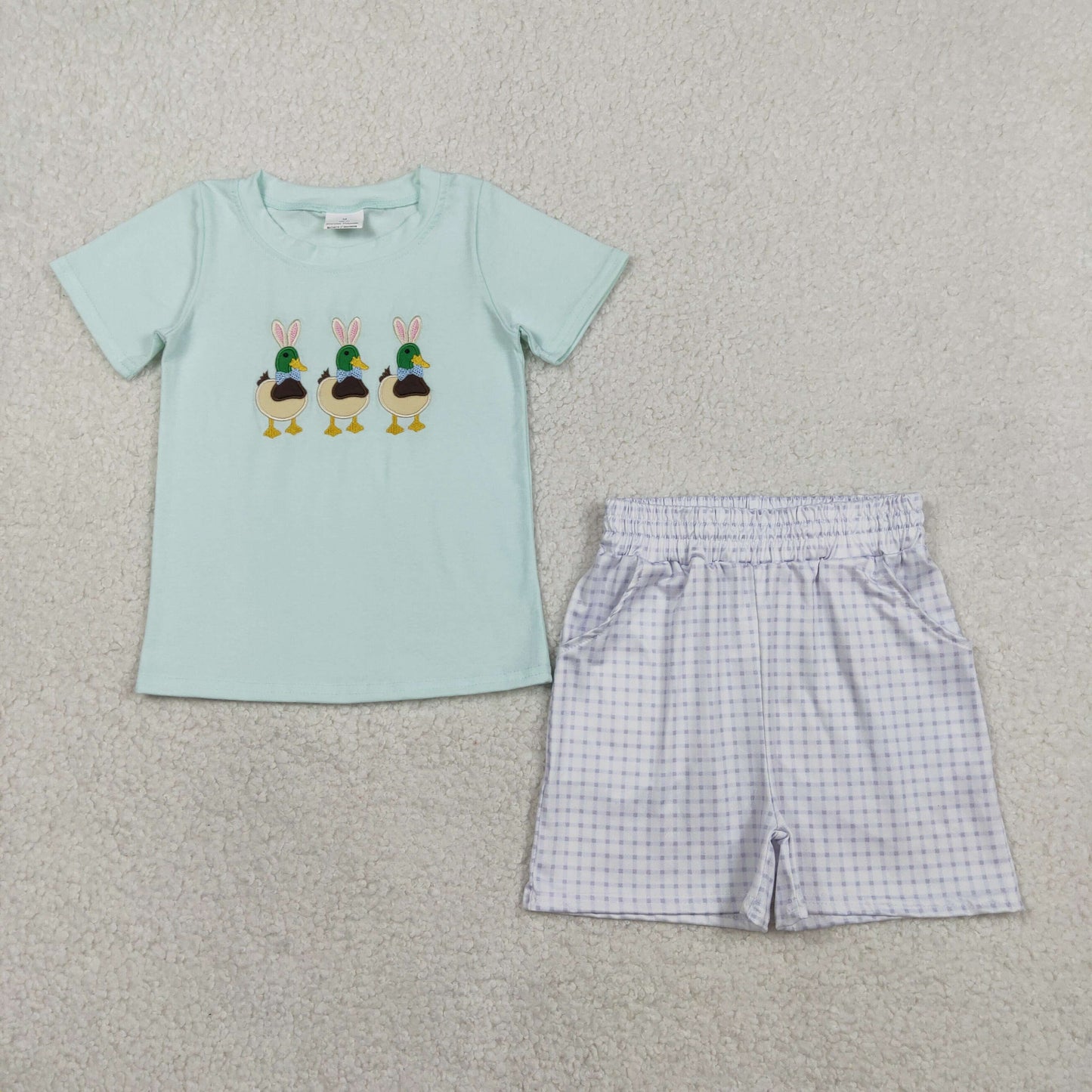 Easter duck bunny design boy holiday outfit