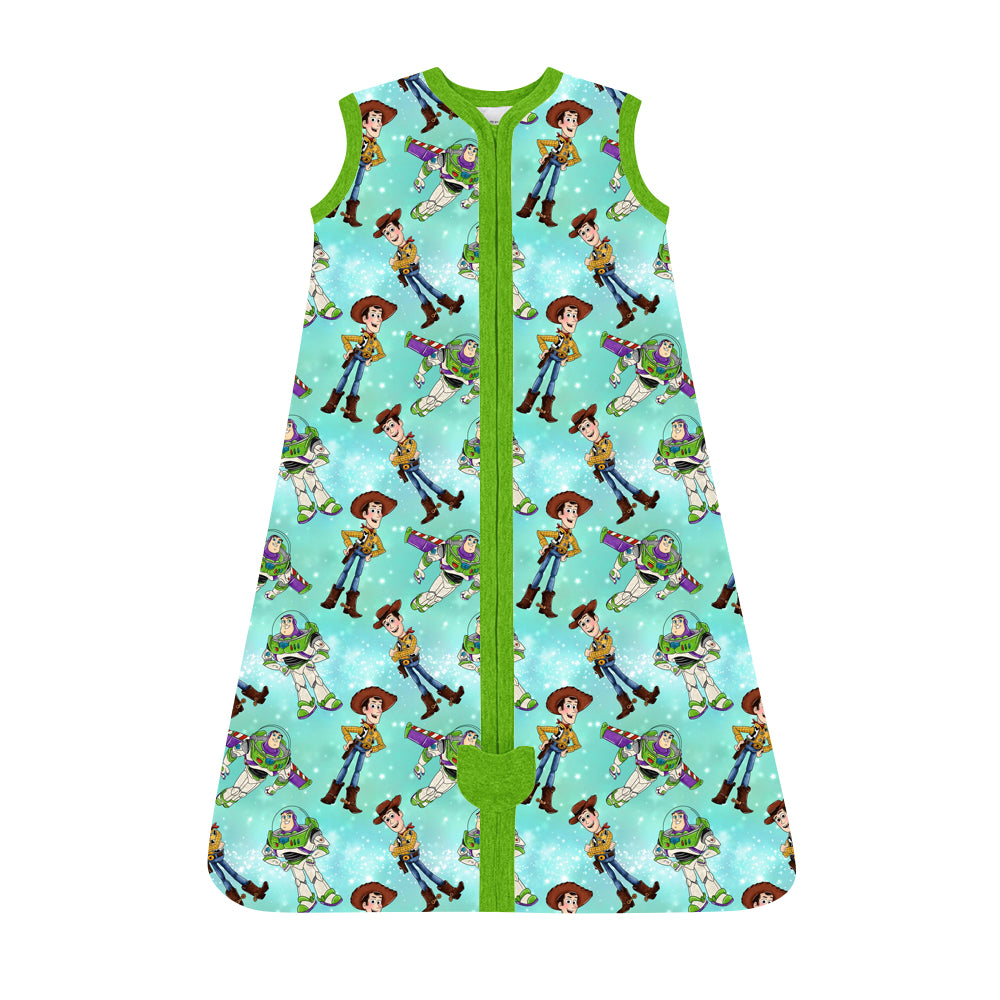 newborn baby girl kids cartoon story sleep sack