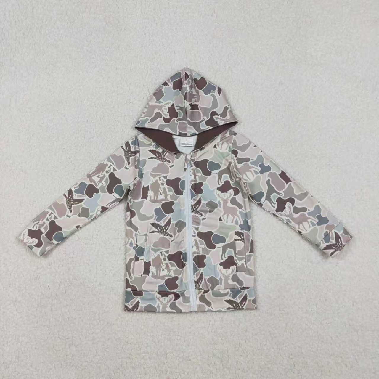 Mommy and me wholesale kids girls camo hoodie top