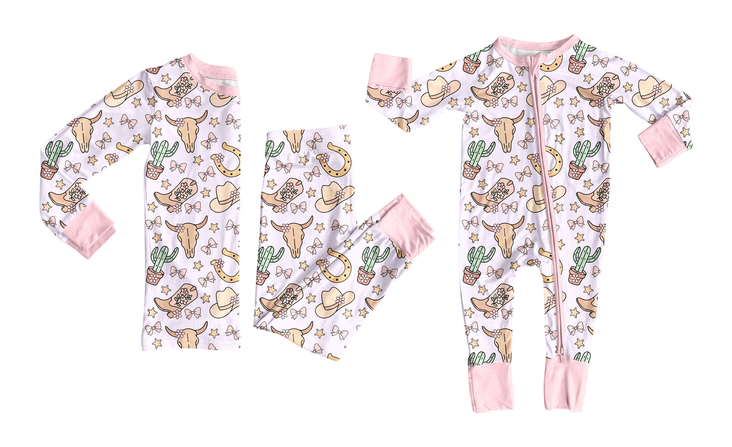 Toddle kids western design matching outfit wholesale baby clothes