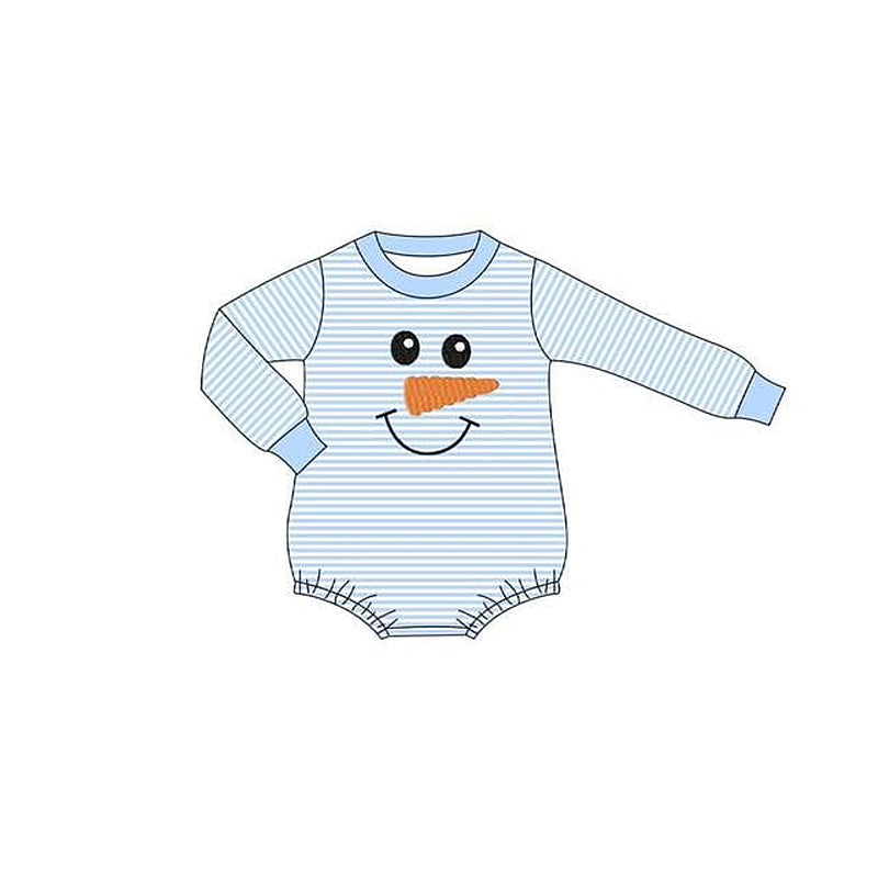 Toddle kids Christmas snowman long sleeve romper