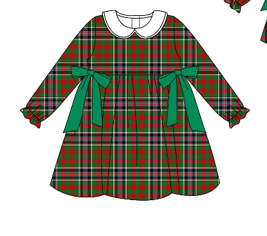 toddle girls long sleeve Christmas dress