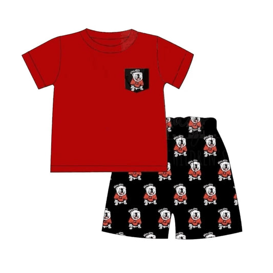 baby boy dog team design outfit