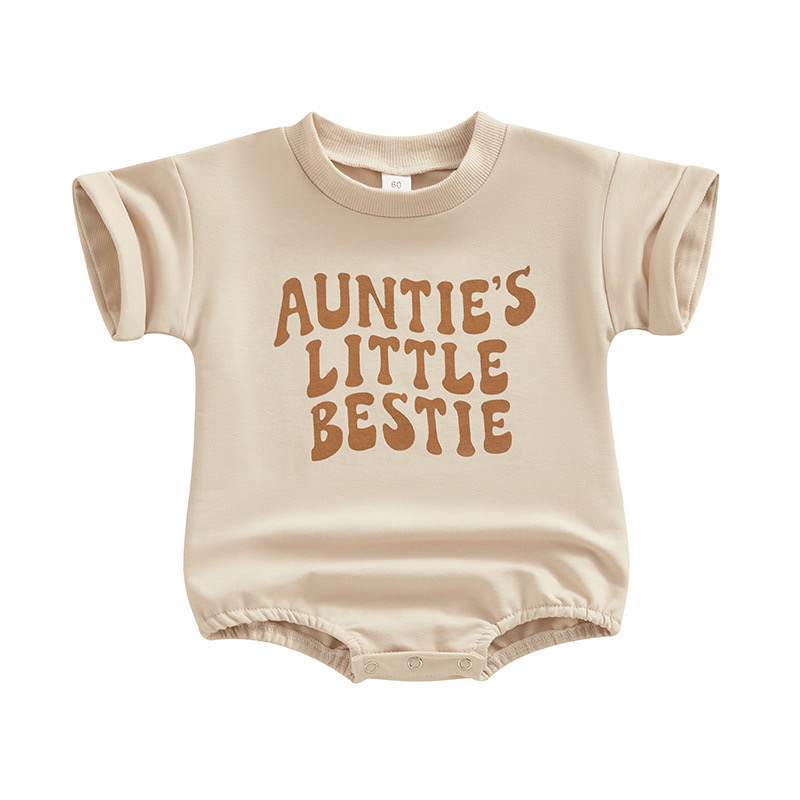 Aunties little bestie short sleeve romper