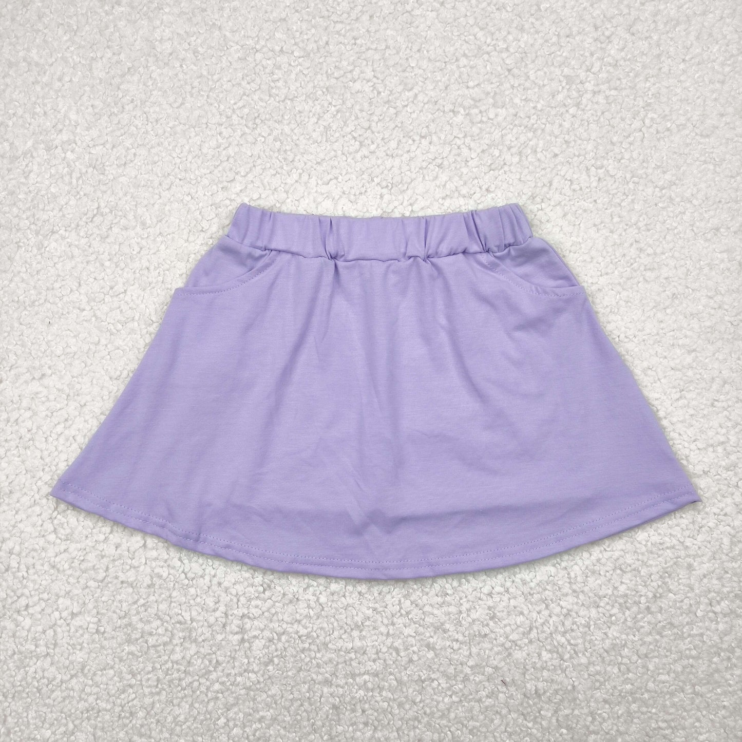 Baby girls blue pocket cotton skirt shorts