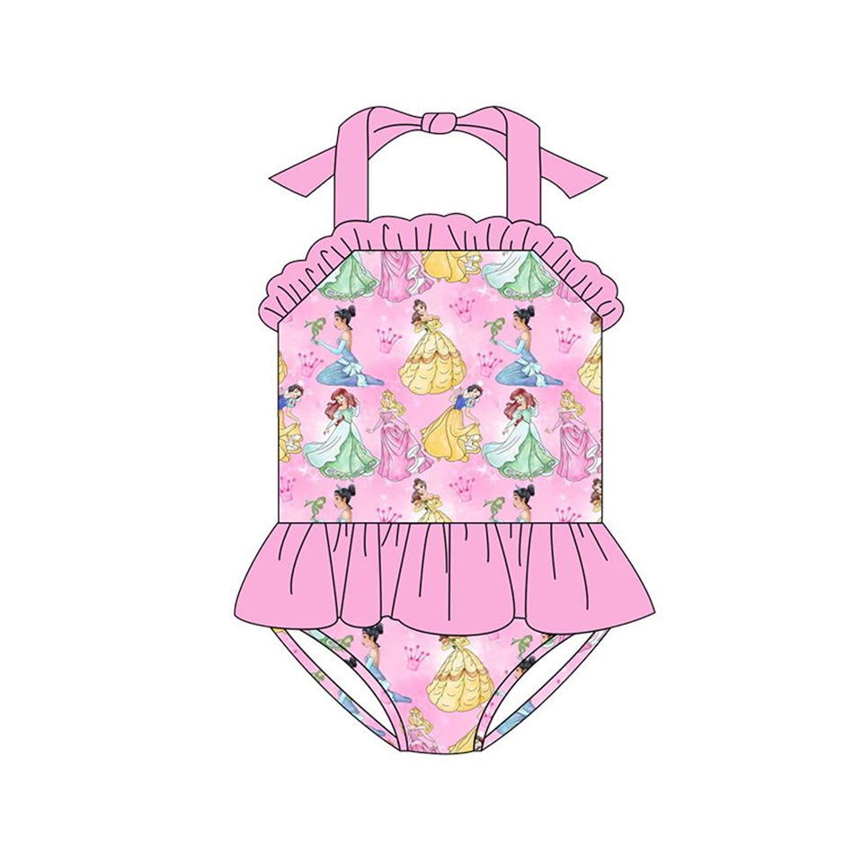 baby girls princess bathing suit,