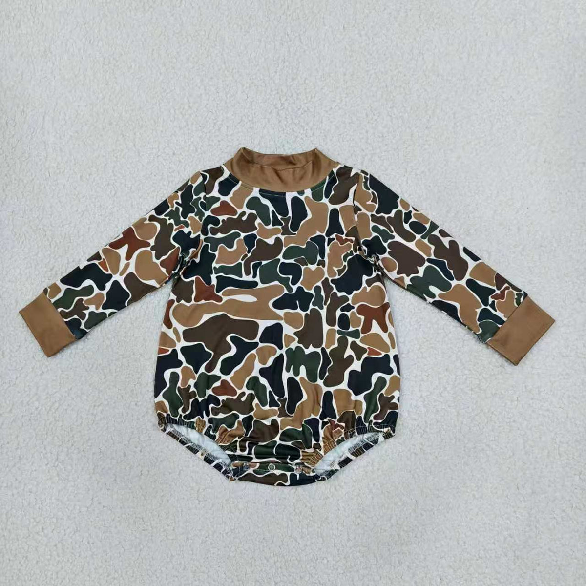 Toddle baby long sleeve camo print romper