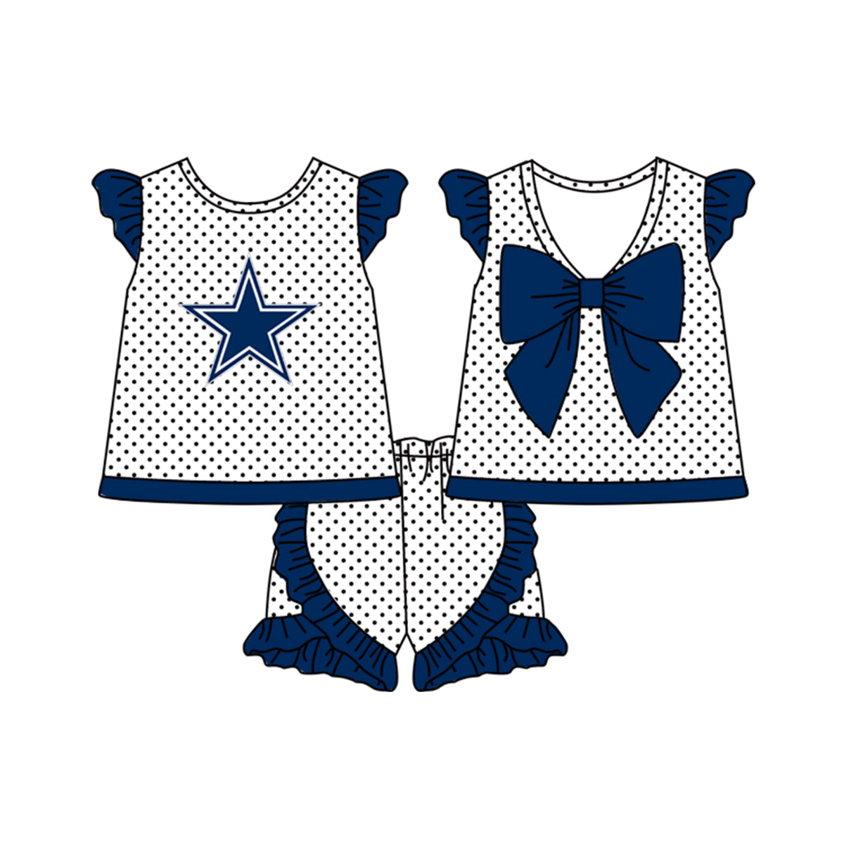 baby girls ballgame clothes set, moq 5sets