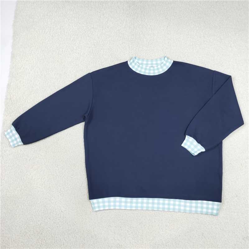 Mommy and me mock neck long sleeve pullover top