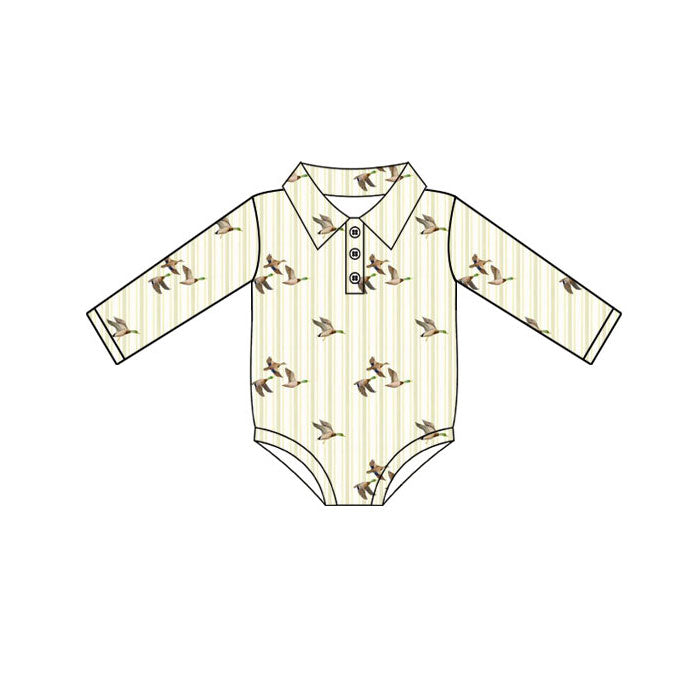 Toddle baby boy duck hunting season t-shirt romper wholesale factory price