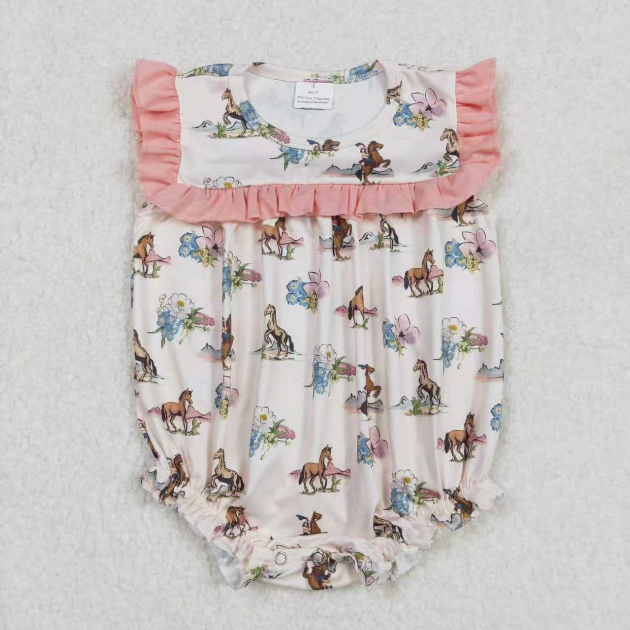 Cowgirls western horse floral dress