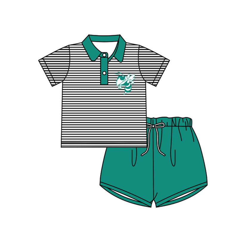 baby boy bee team design outfit
