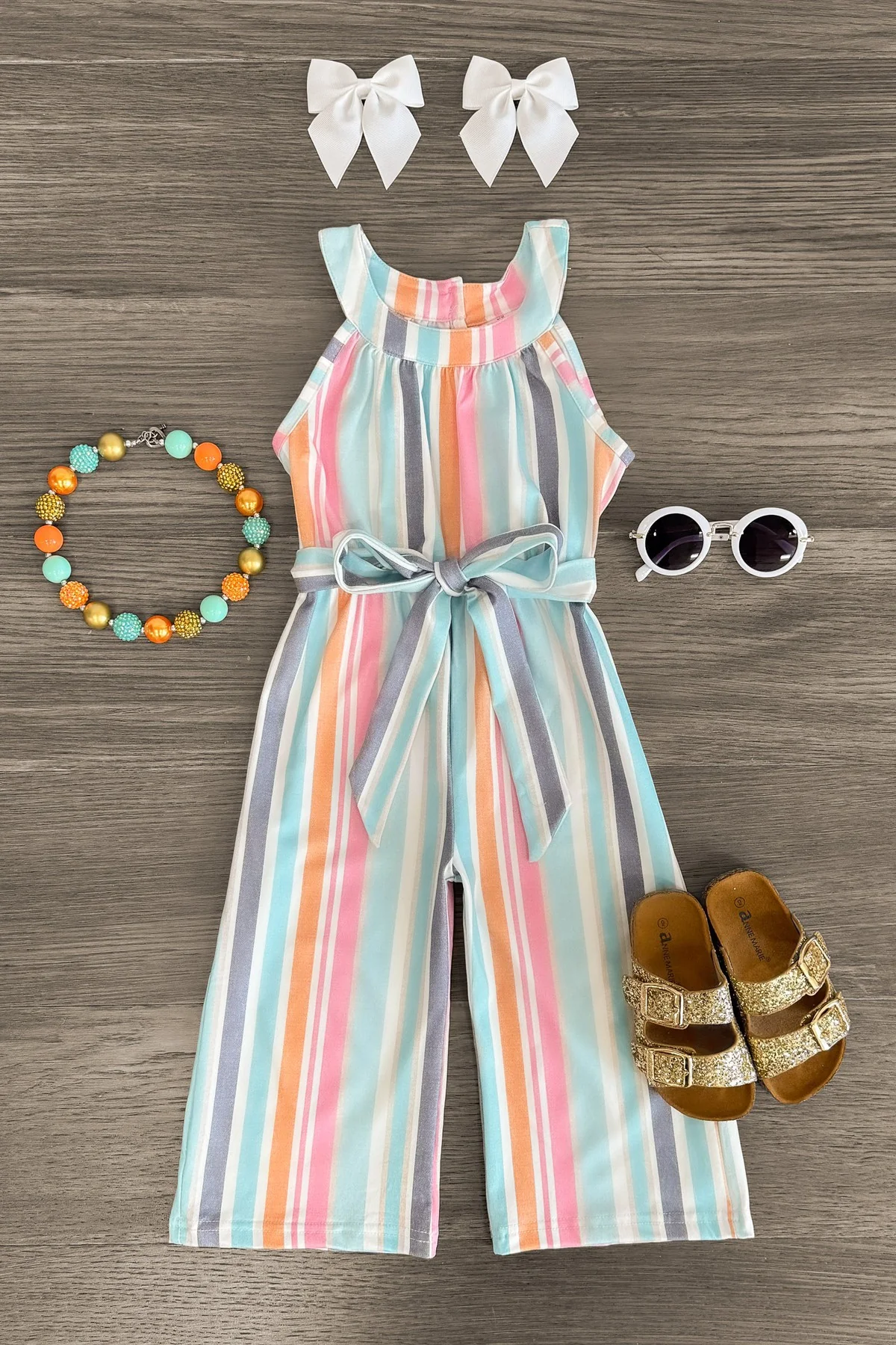 girls spring summer jumpsuit
