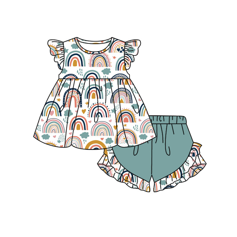 baby girls rainbow design outfit