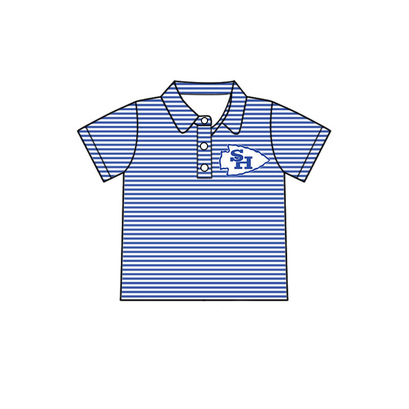 Kids baby short sleeve custom team pullover top