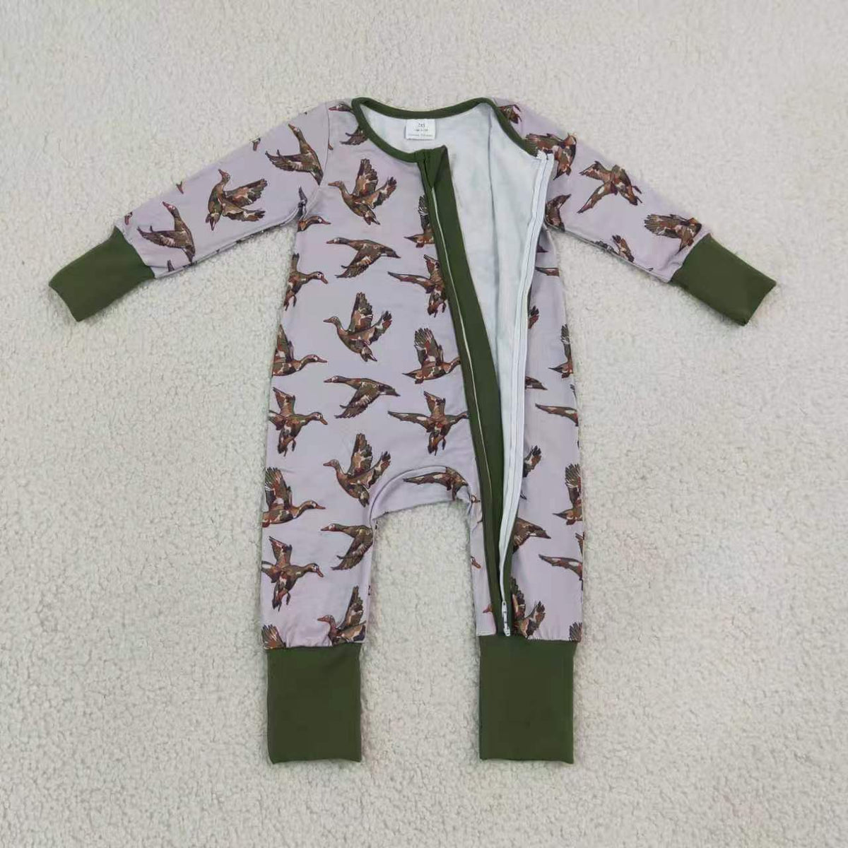 Mallard duck boys long sleeve pajama set outfit