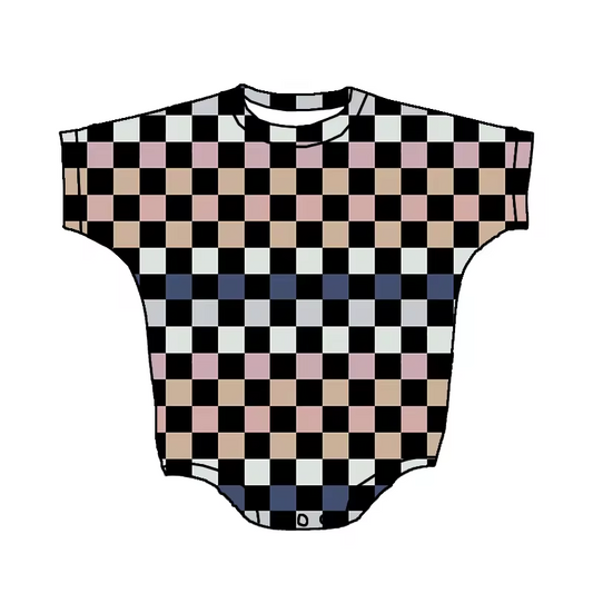infant baby girls wholesale checkered romper