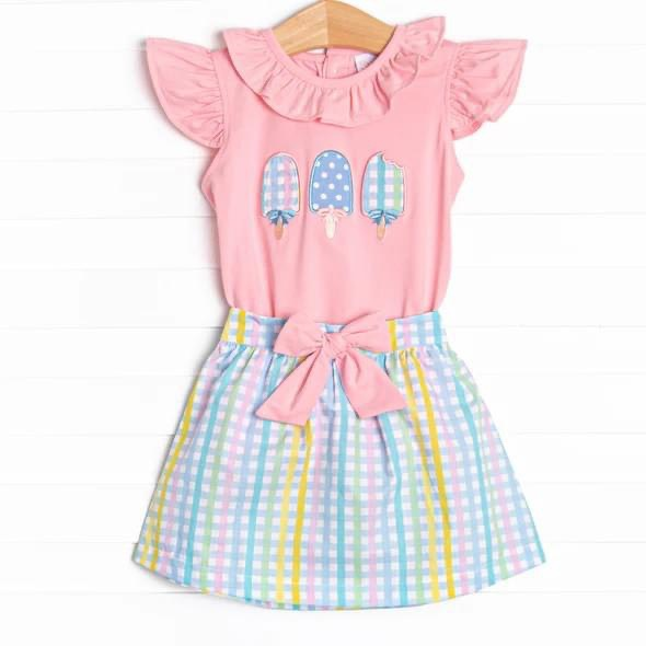 infant baby girls popsicle outfit