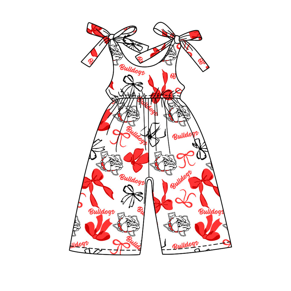 toddle girls customn team print jumpsuit wholesale factory price