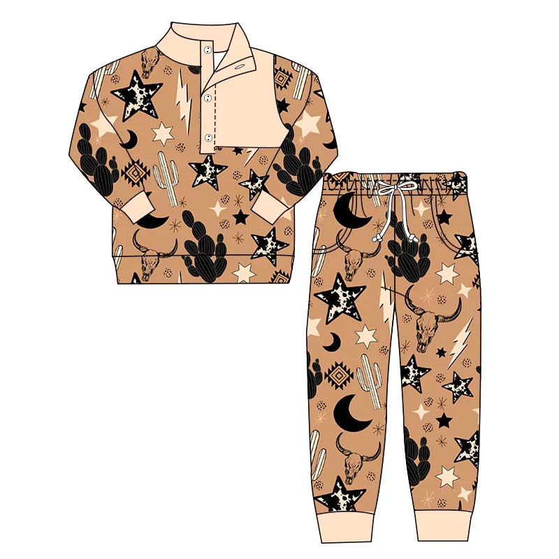 Western cowboy long sleeve outfit wholesal factory price