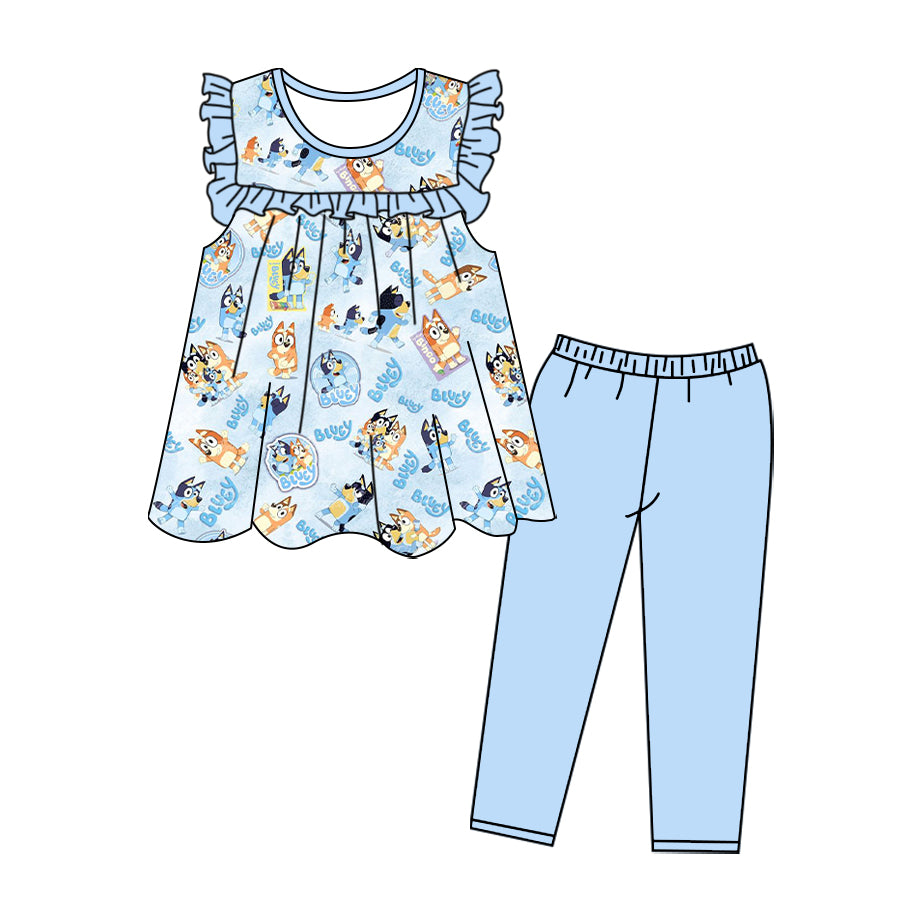 Baby girl short sleeve outfit.