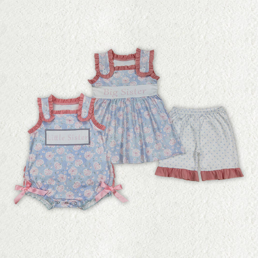 Toddle girls big sister floral outfit