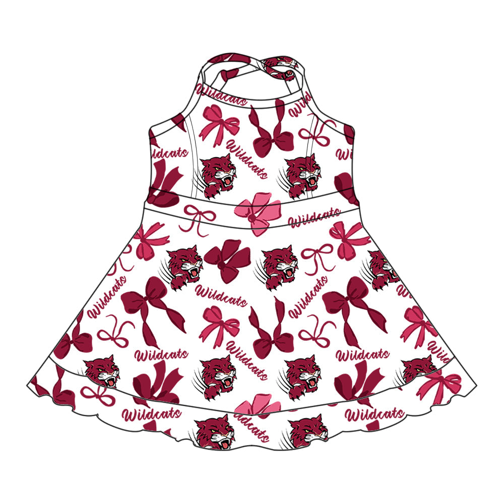 Toddle girls wholesale custom team design dress