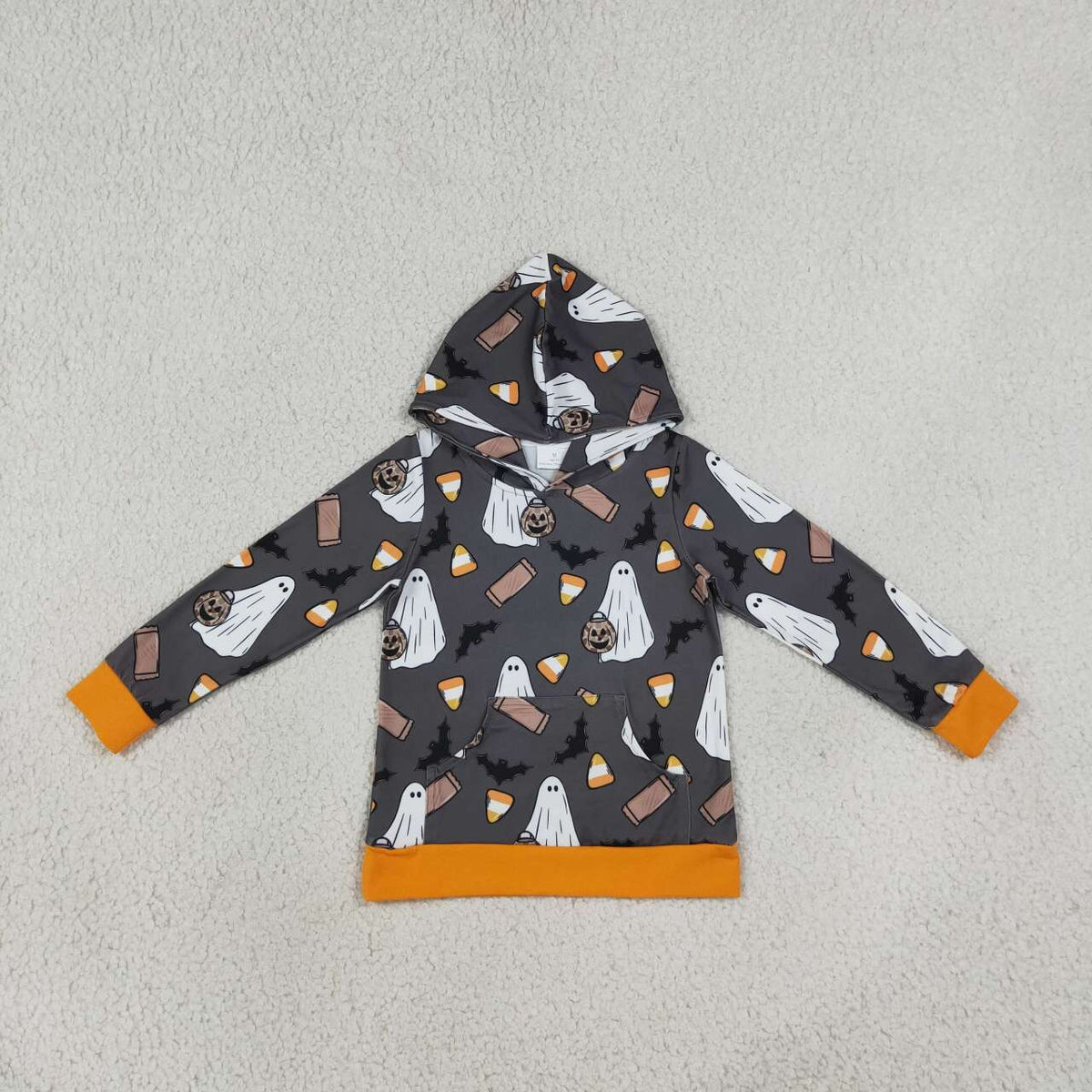 Halloween ghost kids girls long sleeve hoodie top