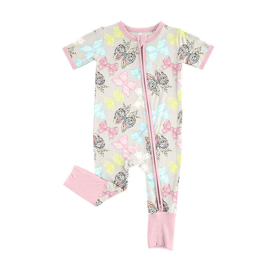 Toddle baby colorful bow design romper wholesale factory price