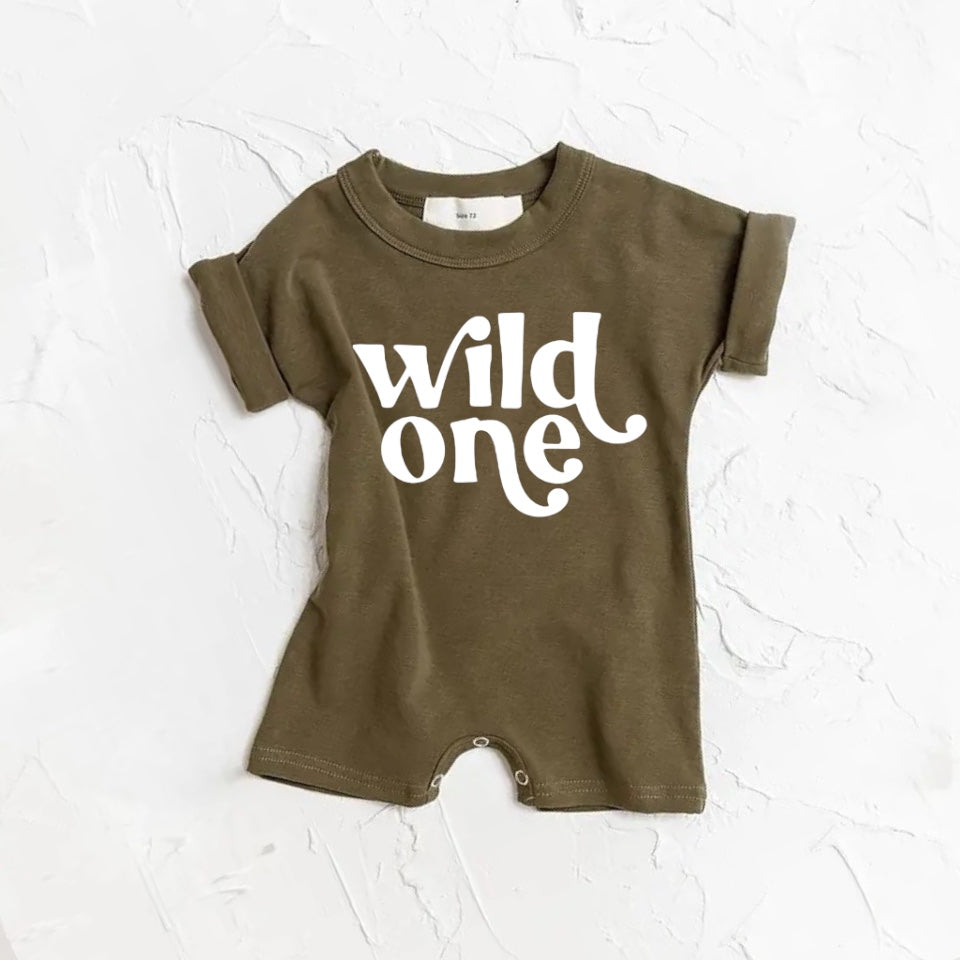 Toddle baby boy short sleeve romper