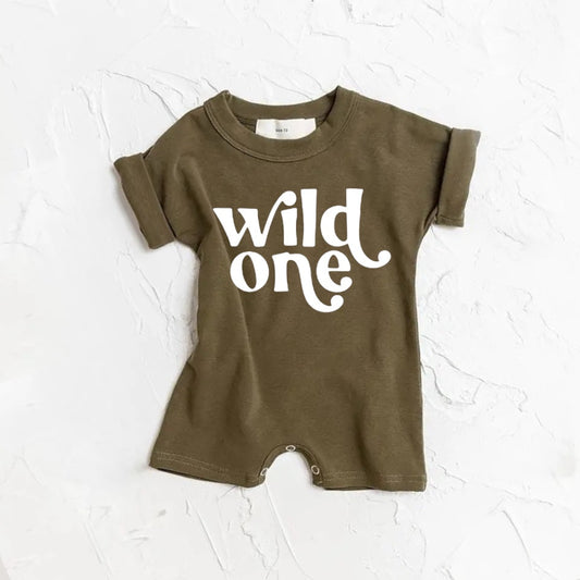 Toddle baby boy short sleeve romper